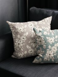 Canvas Digital Blumen - TAUPE
