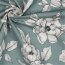 Canvas Digital Blumen - DARK MINT
