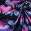 Baumwolljersey Digital Neon Herzen - dunkelblau / PINK