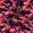 Baumwolljersey Digital Neon Herzen - dunkelblau / CORAL