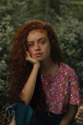 Baumwolljersey Blumen - anthrazit