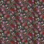 Baumwolljersey Blumen - dunkeloliv