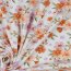 Baumwolljersey Organic Blumen - weiß