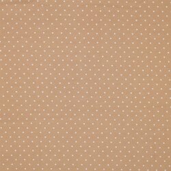 Baumwolljersey Punkte - cappuccino