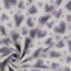 Ganzjahressweat  Glitzer Leopard Herzen - creme meliert