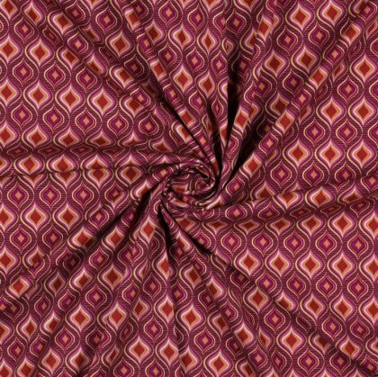 Viskose Jersey RETRO - MAUVE