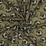 Viskose Jersey Blumen - OLIVE