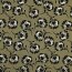 Viskose Jersey Blumen - OLIVE