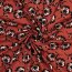 Viskose Jersey Blumen - KETCHUP RED