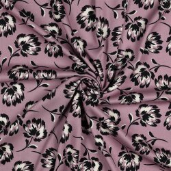 Viskose Jersey Blumen - GRAPE