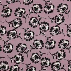 Viskose Jersey Blumen - GRAPE