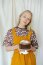 Baumwolljersey Glitzer Blumen - weinrot