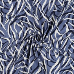 Viskose Popeline STRETCH Tiere  - JEANS