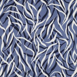 Viskose Popeline STRETCH Tiere  - JEANS