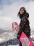 Softshell Digital pinke Planeten - schwarz