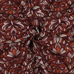 Canvas Boho Blüten - rosenholz