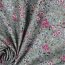 Baumwollpopeline Digital Blumenwiese - schattengrün