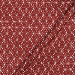 Beschichtete Baumwolle Sterne - steinrot