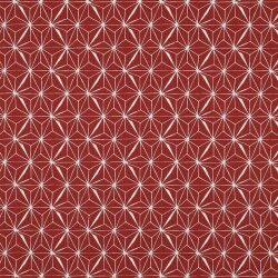 Beschichtete Baumwolle Sterne - steinrot