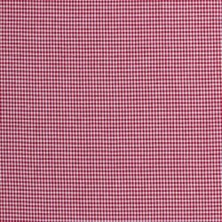 Baumwollpopeline garngefärbt Vichy Karo 2mm - rot