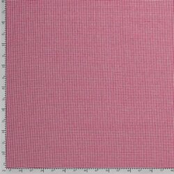 Baumwollpopeline garngefärbt Vichy Karo 2mm - rot