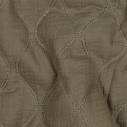 Musselin Gesteppt - moosgrün