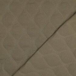 Musselin Gesteppt - moosgrün