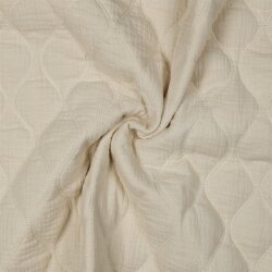 Musselin Gesteppt - natur