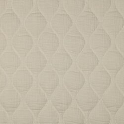 Musselin Gesteppt - natur