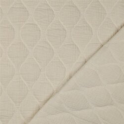 Musselin Gesteppt - natur