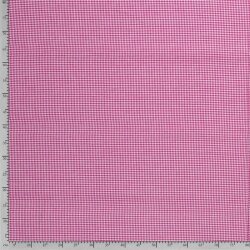 Baumwollpopeline garngefärbt Vichy Karo 2mm - pink