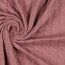 Baumwolljersey Gesteppt Streifen - antikpink