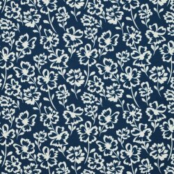 Ganzjahressweat Soft Blumen - dunkelpetrol