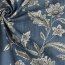 Canvas Digital Blumenornamente - dunkel jeanslau