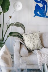 Canvas Digital Bambus - cremerose