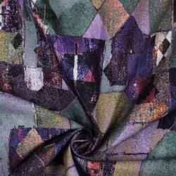 Canvas Digital Abstrakt - aubergine
