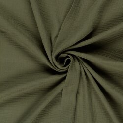 Musselin Uni *Marie* - oliv
