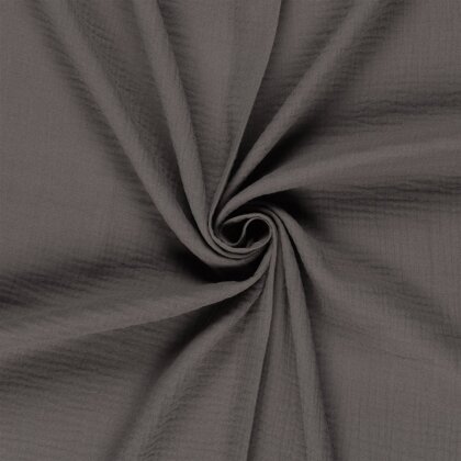 Musselin Uni *Marie* - brauntaupe