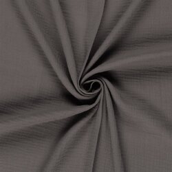 Musselin Uni *Marie* - brauntaupe