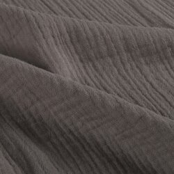 Musselin Uni *Marie* - brauntaupe
