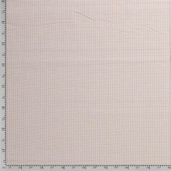 Baumwollpopeline garngefärbt Vichy Karo 2mm - beige