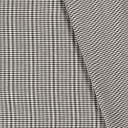 Baumwollpopeline garngefärbt Vichy Karo 2mm - schwarz