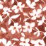Baumwolljersey Digital Blumen - ziegelrot