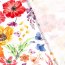Baumwolljersey Digital buntes Blütenmeer - weiss