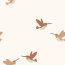 Musselin kleine Kolibris - creme