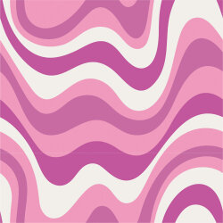 Baumwolljersey Farbwellen - pink