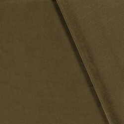 Wildlederimitat Uni - olivbraun