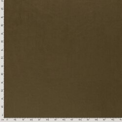 Wildlederimitat Uni - olivbraun