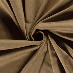 Wildlederimitat Uni - dunkelbeige