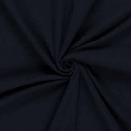 Polyester Viskose Mix Mantelstoff Uni - dunkelblau